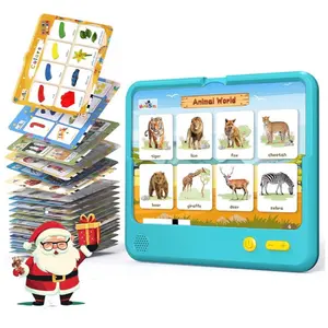 Speech therapy Educational Learning Toy for Alphabet, Numbers, Color, Food, Animals, Interactive Learning Activities for Toddlers 3-8 toys math toy Talking Flash Cards