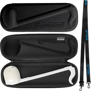 Otamatone Slim Case (For Deluxe - 17.25 inch) - Musical Instrument Synthesizer Hard Shell Cover, Protective Fit Interior with Strap, Inner Zipper Pouch