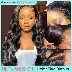 [Spring Essential] Wiggins Hair Ready to Go Glueless Wig Body Wave 7x4 & 7x5 Lace Closure Wigs Human Hair Pre Cut Lace Pre Bleached Knots Wig Beginner Friendly And 13x4 Lace Front Wig Pre Plucked Hairline #SpringStatements #WeeklyDeals