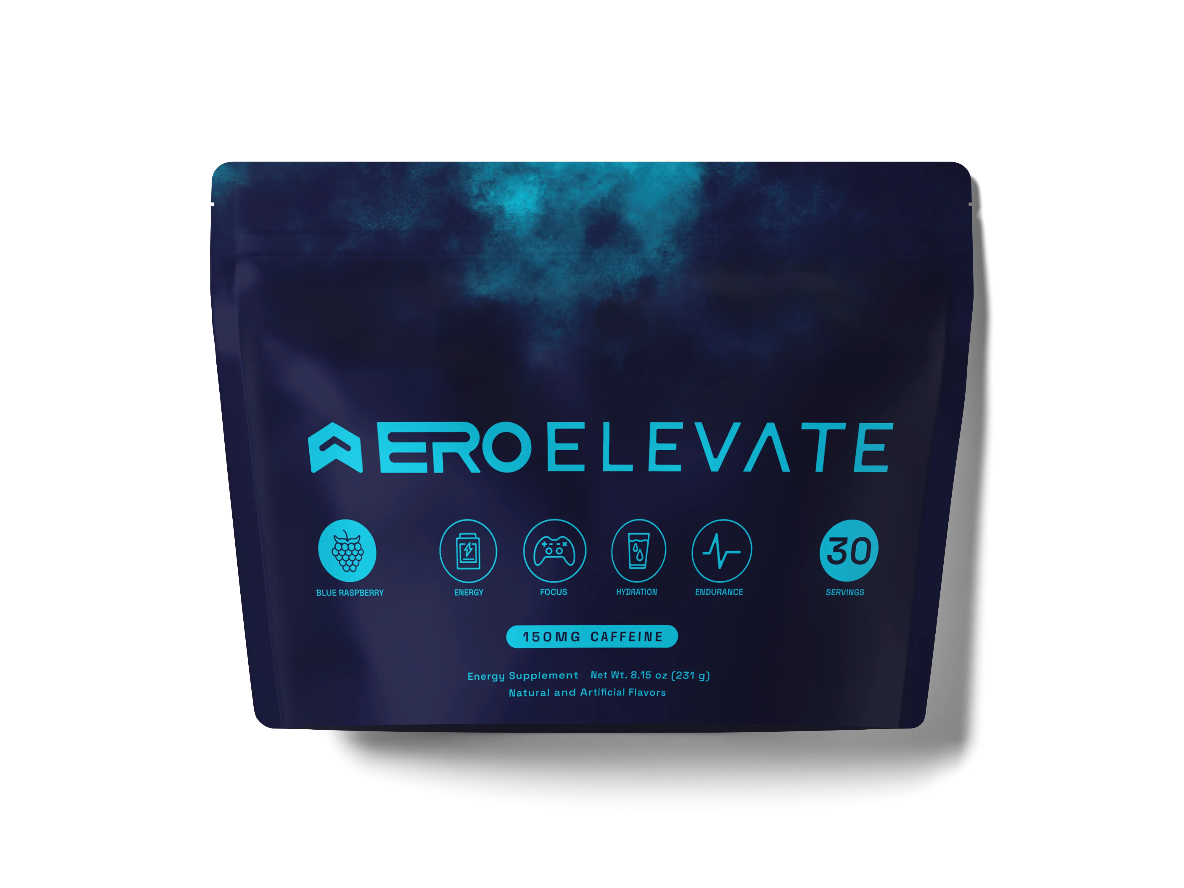 ERO ELEVATE Blue Raspberry - Clean Energy & Focus Supplement for Fitness and Lifestyle Healthcare Dietary