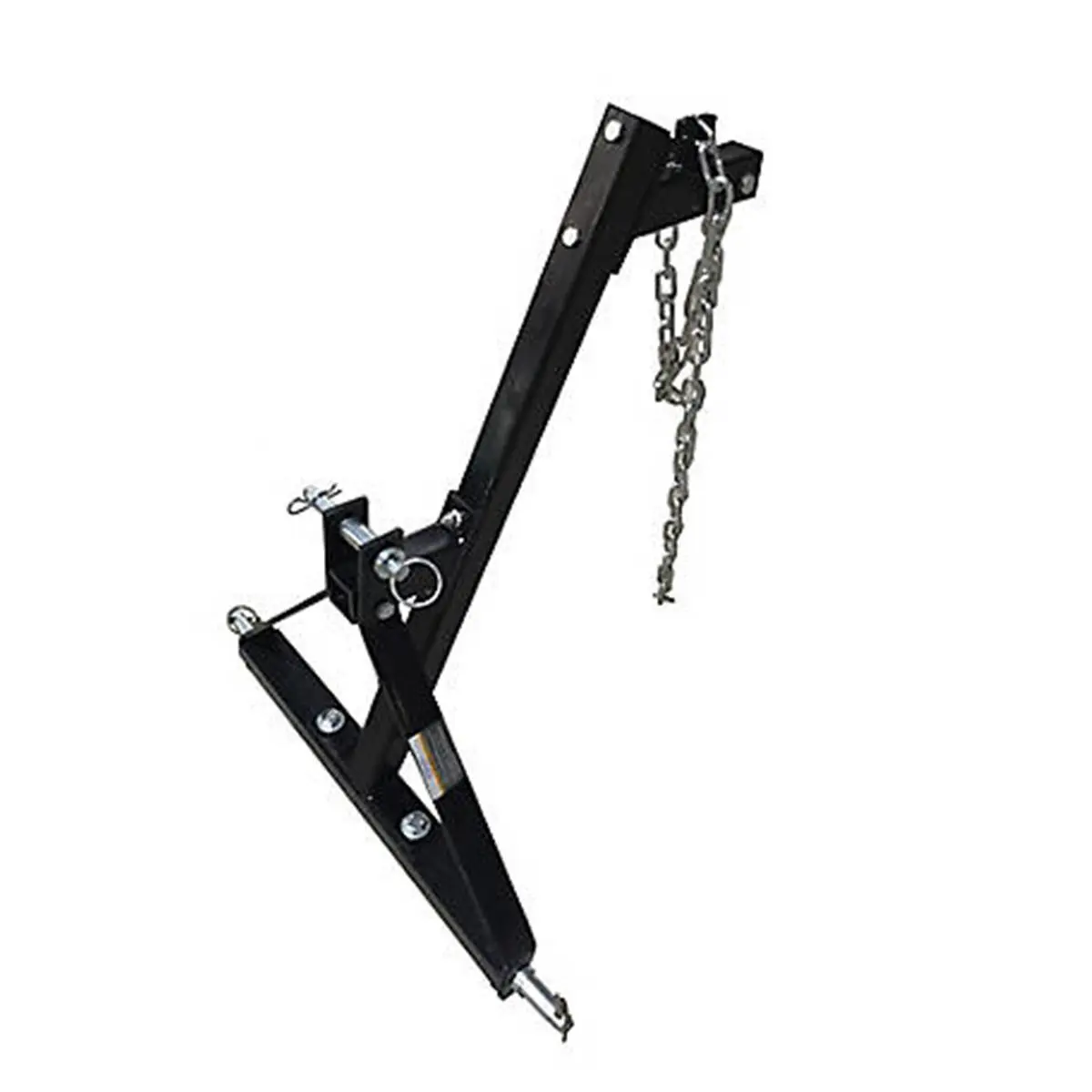 212 MAIN Timber Tuff TMW-81 3-Point Log Skidding Arm for Tractors - Heavy Duty Steel, Black, Adjustable, Metal Trailer Mover, Versatile Skidding Logs Tool