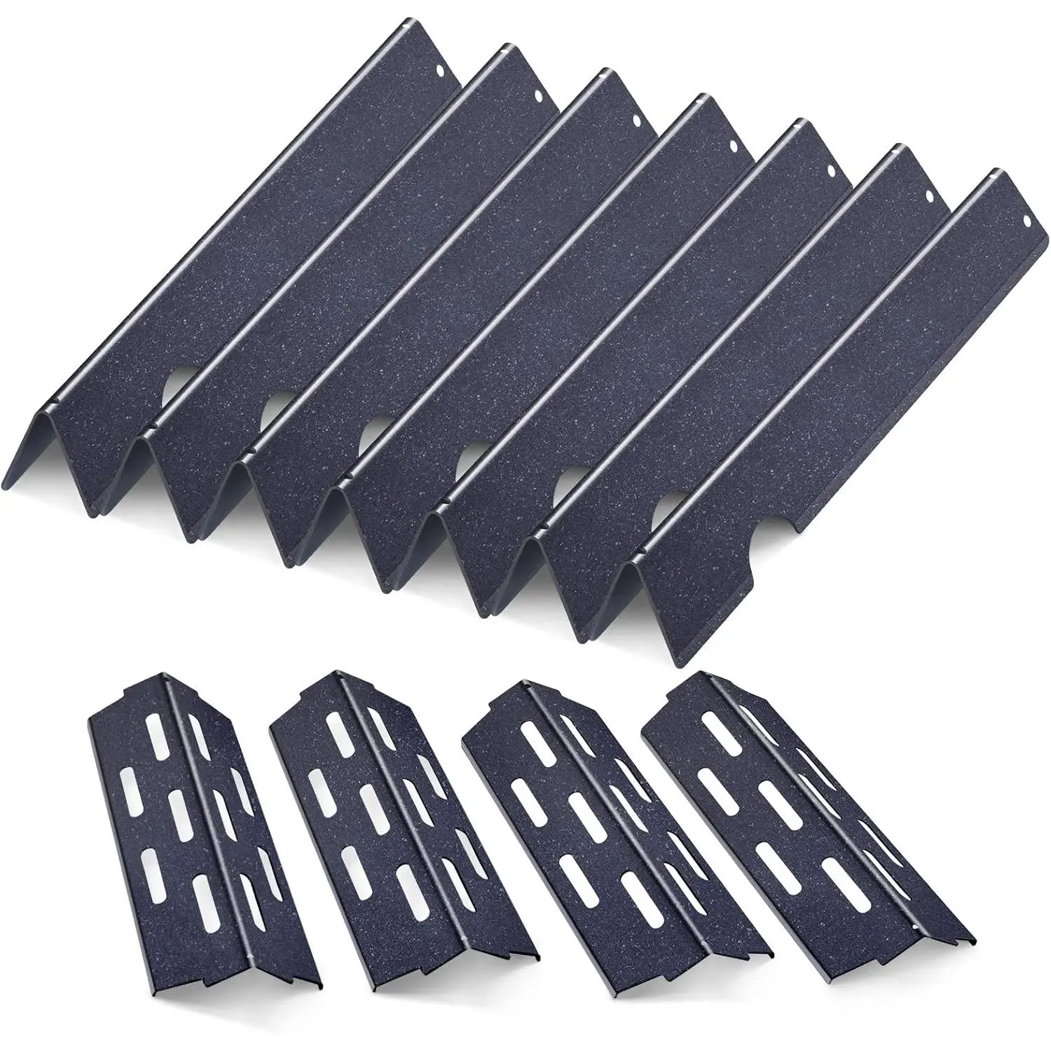 Grill Flavorizer Bars for Weber Genesis II E-410, S-410, LX E-440, S-440, Weber Genesis 2 66041, 66033, 66796, Heat Deflectors BBQ Gas Grill Replacement Parts, 17" Porcelain Steel Flavor Bars