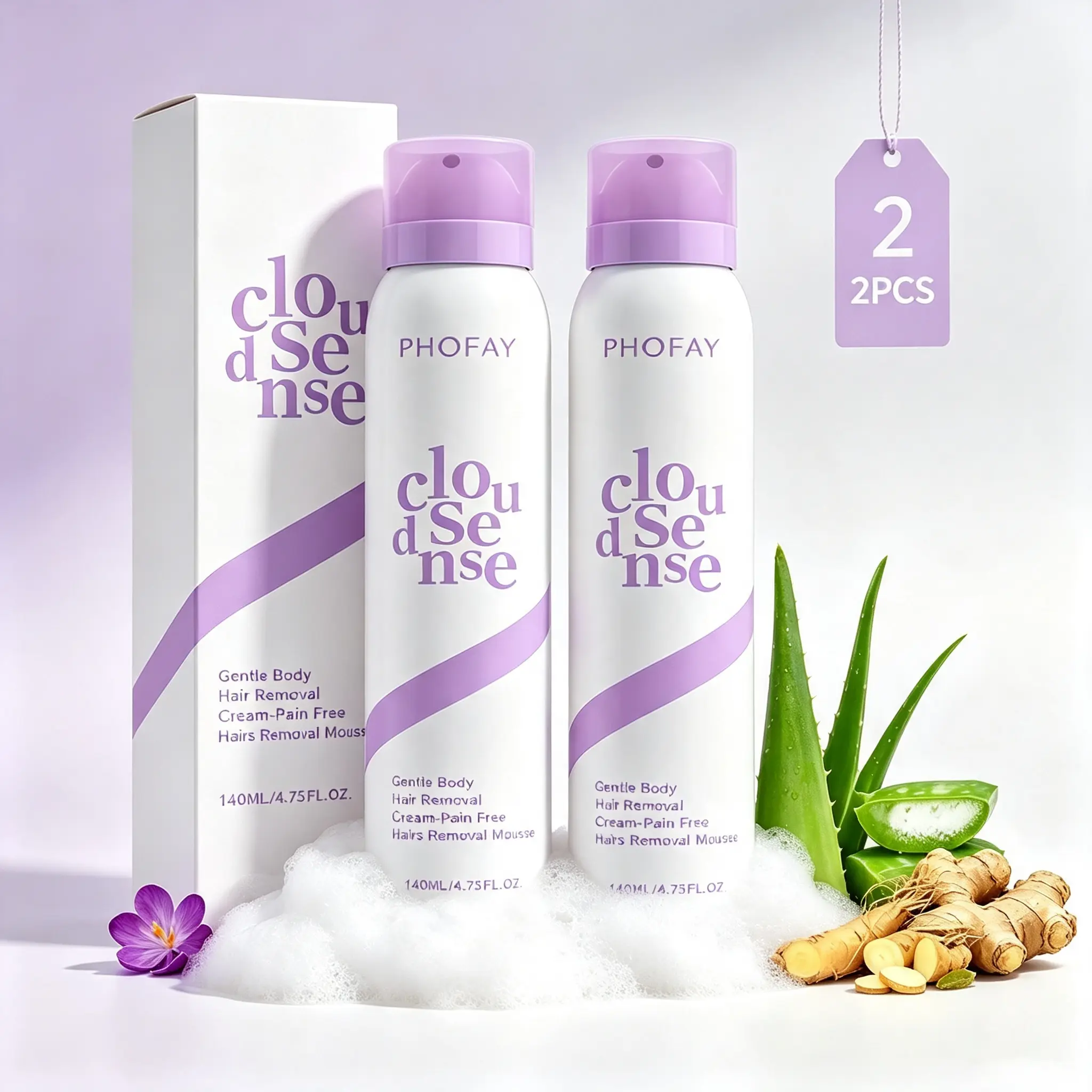 Sensitive Bikini Hair Removal Cream for Sensitive Skin Hypoallergenic Fast Acting Depilatory with Aloe Vera Citrus Scent Body Hair Remover Mousse for Legs Arms Underarms Suitable for Men and Women tiktok top seller