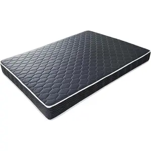 6-inch waterproof high-density foam mattress with navy blue diamond-quilted breathable fabric.Quilting ensures both style and airflow for cool sleep.Twin size.(Ship randomly with black edge or white)