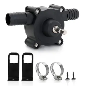 Electric Drill Pump for Water Gasoline Oil Diesels Fluid Transfer Pump Mini Hand Self-Priming Quick Pumping Speed