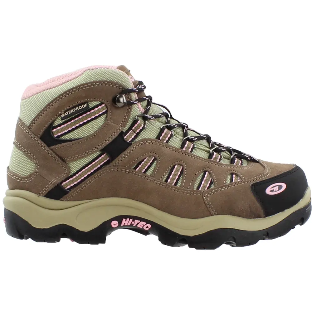 Hi-Tec Womens Bandera Mid Lace Up Hiking Hiking Sneakers Shoes - Beige