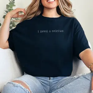 Unisex 'I Need A Celcius' Tee 90's Style Trendy Comfortable Cotton T-Shirt for Energy Drinks Lover & Celcius Fan