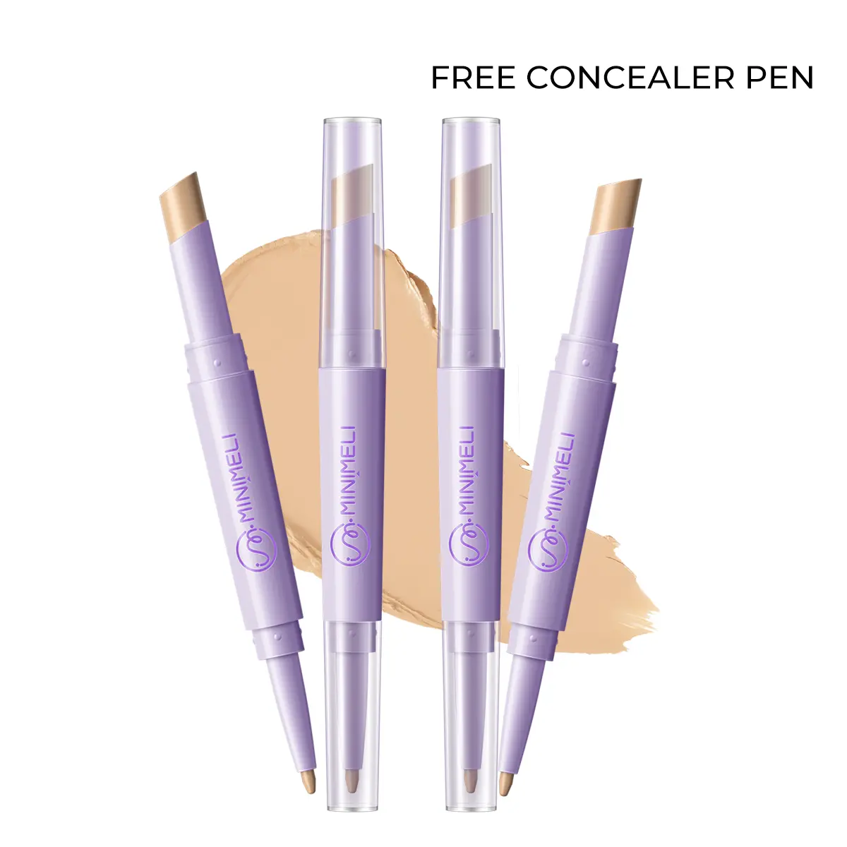 MINIMELI Always-on Full Coverage Concealer,Waterproof & Long-Lasting Concealer Stick for Flawless Finish,Multi-Use Color Correcting Face Makeup for All Skin Types