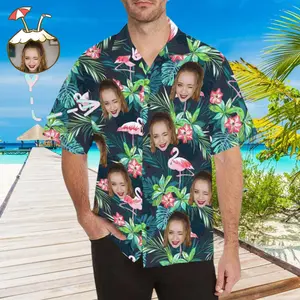 Custom Face Hawaiian Shirt Photo Hawaiian Shirt for Husband Personalized Hawaiian Shirt Photo Tropical Aloha Shirt Birthday Vacation Party Gift, Hawaiian Shirt for Men and Women, All over Print Hawaiian Perfect for Beach, Vacation, Casual Summer Outfit