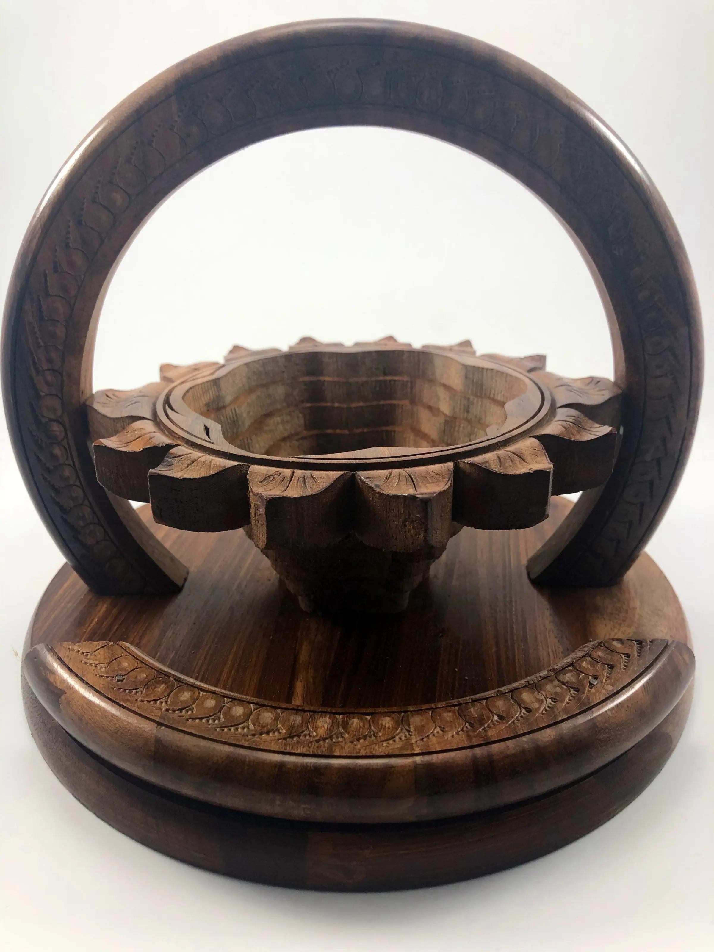 8 in Sunflower basket - rosewood trivet to basket - farmhouse decor -housewarming gift- cabin entryway basket decor - handmade gifts