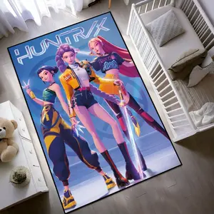 KPoppp Anime Rugs,  Washable Teen Room Decor.