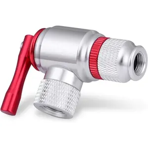 CO2 Bike Tire Inflator – Quick & Easy Bicycle Pump Compatible with Presta & Schrader Valves, Ideal for Road & Mountain Bikes, Includes Insulated Sleeve (CO2 Cartridges Not Included)