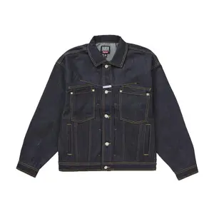 Supreme Men's Marithé + François Girbaud X-Seam Denim Trucker Jacket Dark Indigo, from StockX