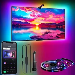Smart LED TV Sync Light Strip, TV LED Lights, Bluetooth-compatible RGB Atmosphere Lamp, Remote Control, Camera Capture, Screen Synchronization, Smart Home Decor