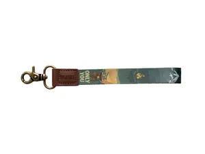 Smokey Bear Keychain - Official Licensed Merchandise - for Keys, Fob, Wallet, Phone, etc. - Short lanyard, Polyester Material