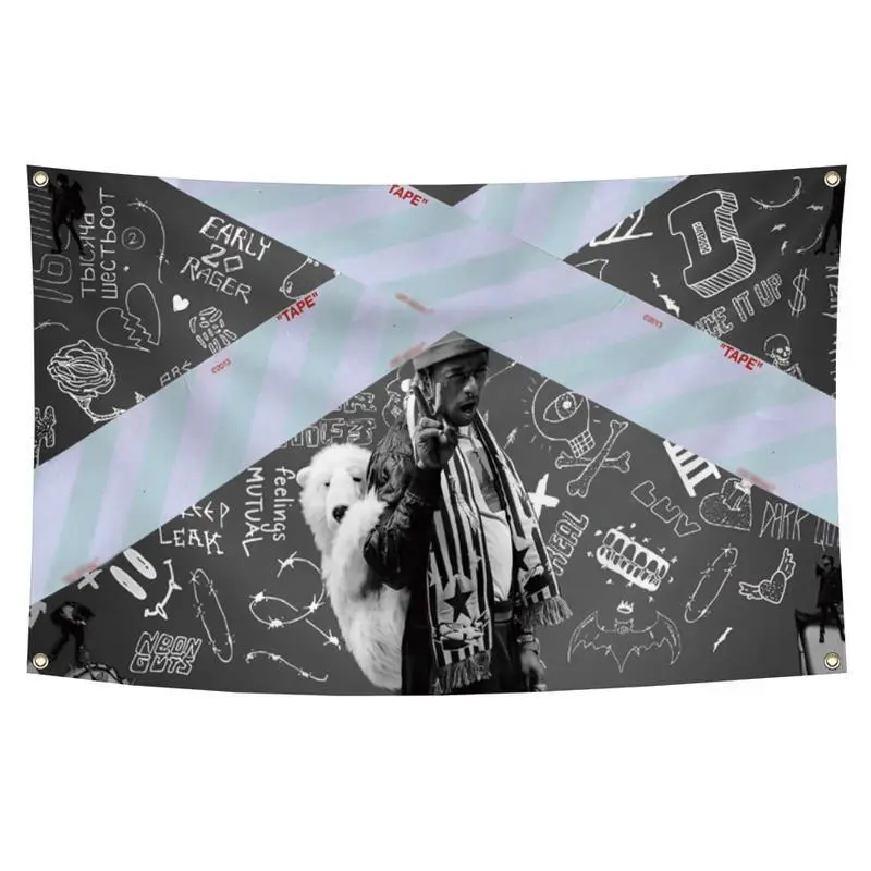 Luv is Rage 2 Artwork Decorative Tapestry, 3x5ft Durable Polyester Indoor Hanging Tapestry with Brass Grommets, Modern Stripe Design for Bedroom Decor, Living Room Wall Art, Ideal Gift with Decor Accessories for Home Supplies, Living Room Wall Decor, Stur