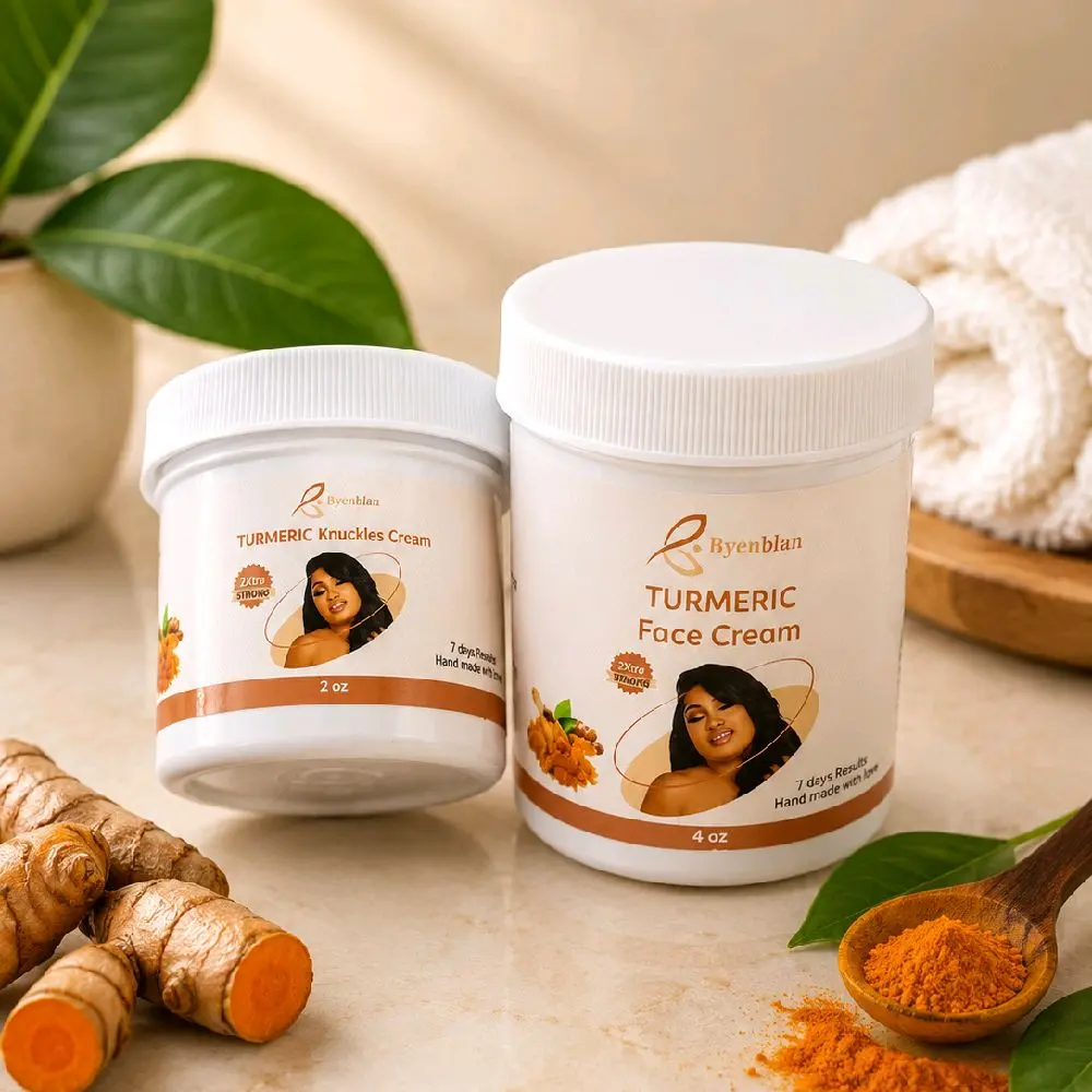 Byenblan Set - Face Cream Turmeric 4 oz, Knuckles 2 oz