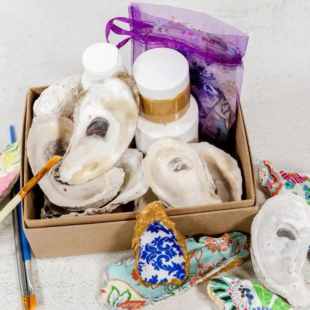 Oyster Shell Decoupage DIY Craft Kits