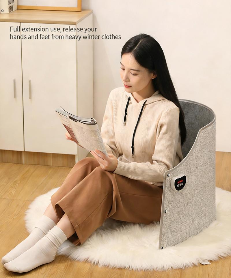 Foldable Under Desk Foot & Leg Warmer with Soft Blanket Portable Electric Space Heater for Office and Home Quiet Heating Pad for Feet Knees & Legs Compact Winter Warmth Solution Foldable Under Desk Foot & Leg Warmer with Soft Blanket Portable Electric Space Heater for Office and Home Quiet Heating Pad for Feet Knees & Legs Compact Winter Warmth Solution