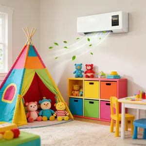 Quiet Wall Fan Compact Space-Saving Indoor Airflow Fan Whisper Quiet Operation for Bedroom Living Room All Season Household Comfort Low Noise Design