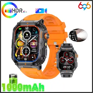 New Smartwatch, 1000mah Large Battery, 25 Days Working Time, Sleep Monitoring, Multiple Alerts, Sports Smart Watch, Zinc Alloy Case, Liquid Silicone Strap, Waterproof Smart Watch