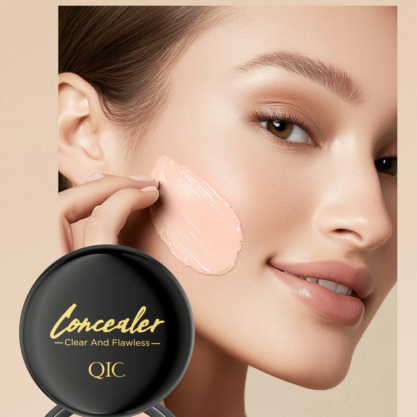 Full Coverage Concealer Cream - Waterproof Matte, Oil-Free Formula with Dark Circle Fix, Acne Prone Support, Uneven Skin Tone Correction, Sensitive Safe, Full Glam Flawless Smooth Finish for Any Skin Type