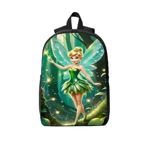 This printed 17-inch laptop backpack is crafted from durable polyester and features breathable shoulder straps, two-way zippers, and side pockets—making it an ideal choice for school, travel, and fans alike.