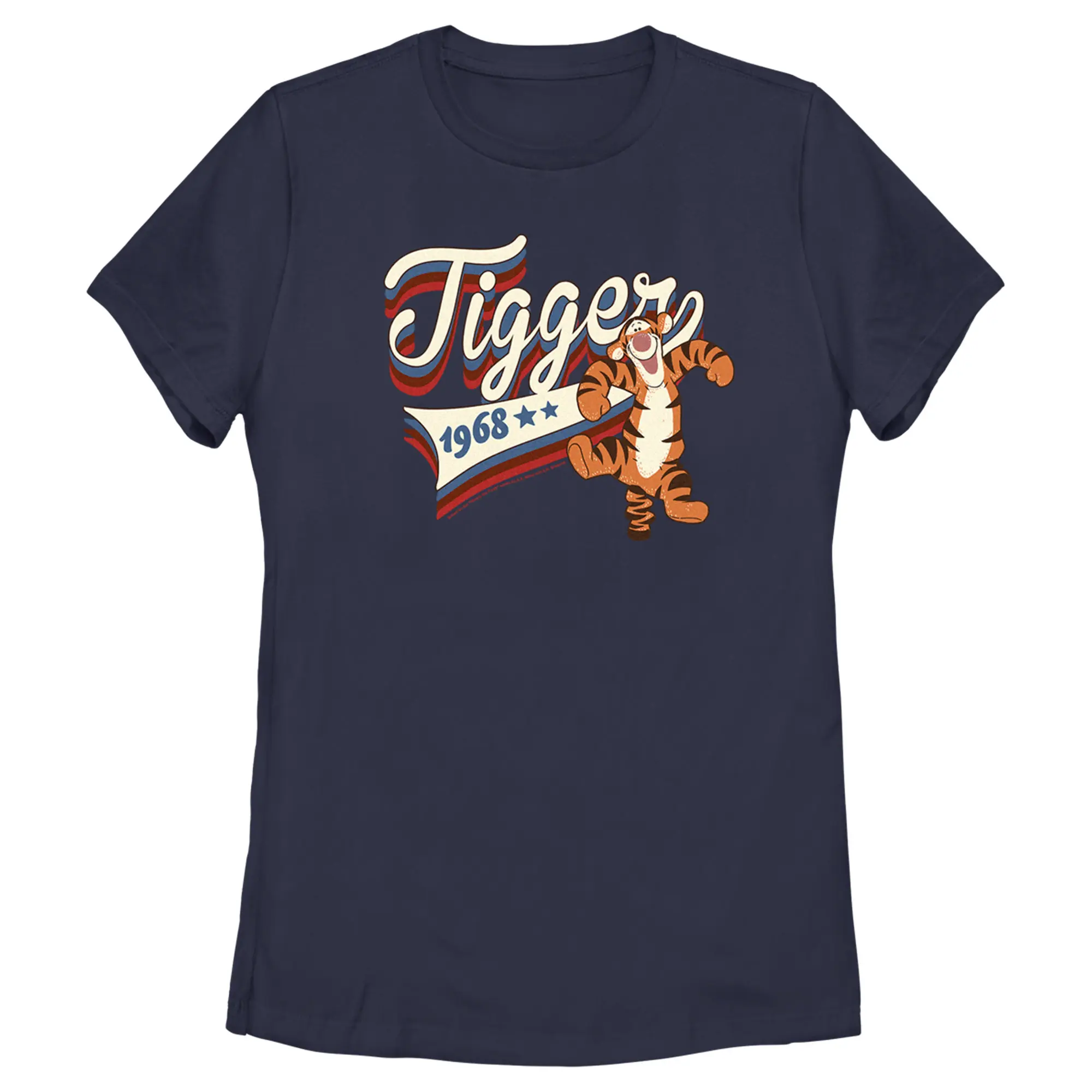 Women's Winnie the Pooh Red, White, and Blue Tigger T-Shirt