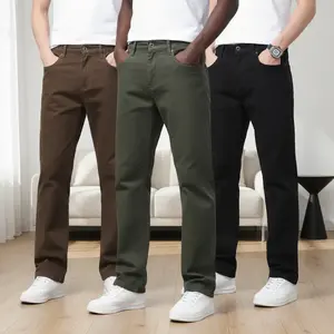 3 Pack Men's Relaxed Straight Leg Casual Pants| Earth Tone Cotton Chino Jeans| Minimalist Clean Fit Trousers Daily Essentials tiktokshopspringglowup