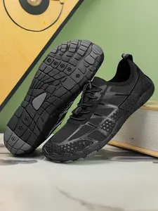 Men's Outdoor Water Hiking Shoes, Breathable Quick-Dry Anti-Slip Walking Sneakers, Sporty PU Leather Casual Sports Shoes for All Seasons, Trekking Shoes