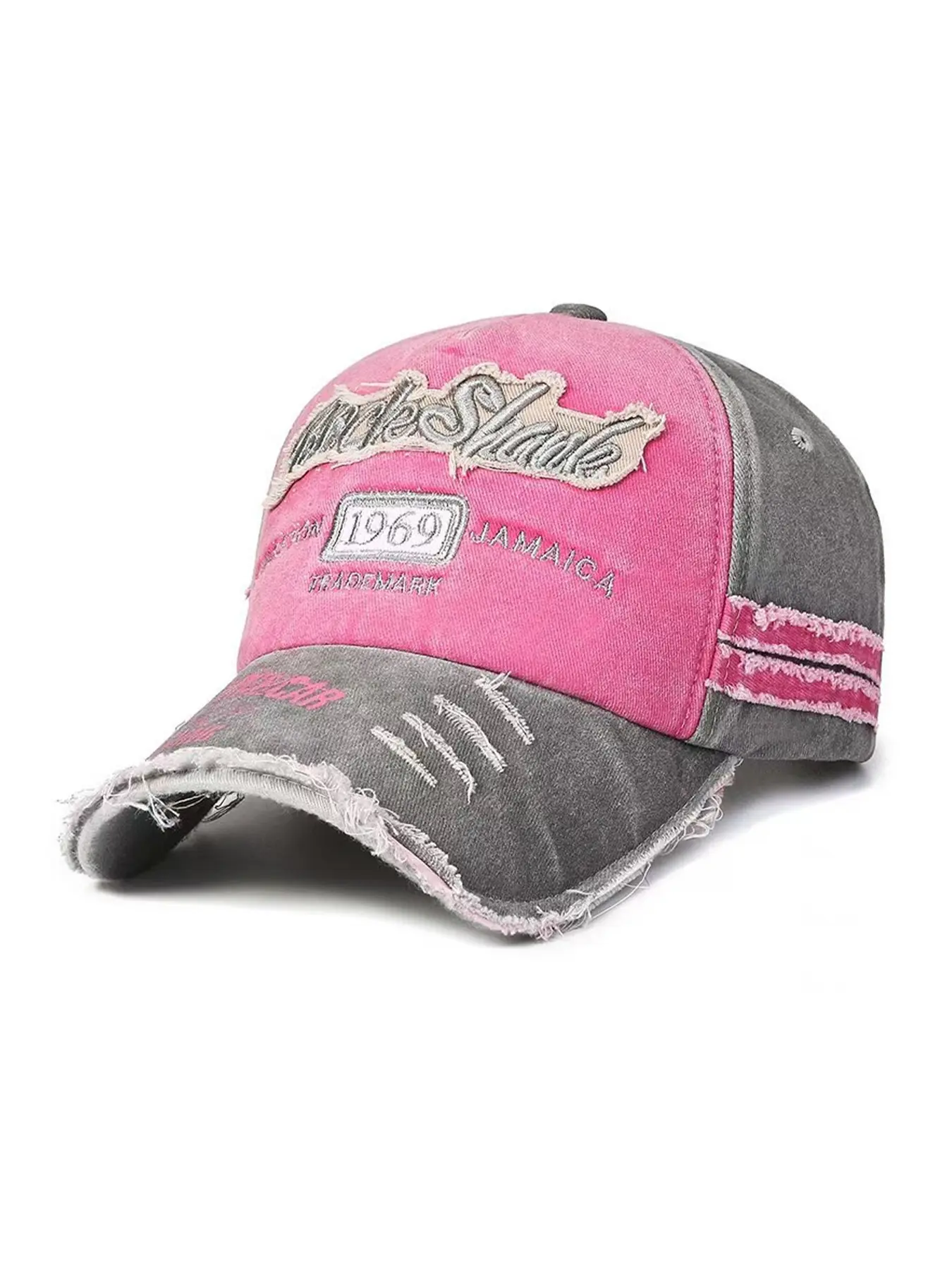 Distressed Design Baseball Cap, Streetwear Cap, Casual Outdoor Sports Hat for Men & Women, Fashion Accessories for Daily Wear, Patch Hat, Outing Cool