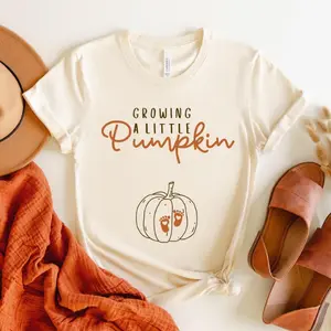 Growing A Little Pumpkin Shirt Fall Maternity Sweater Pregnancy Thanksgiving Sweatshirt Fall Pregnancy Announcement Gift Pregnancy Reveal