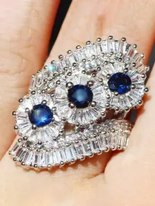 1 PC Luxury Cubic Zirconia Ring For Women For Wedding Engagement Party Jewelry Valentine's Day Gift Cluster Ring Engagement