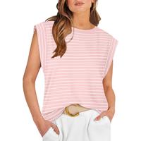 P - Pink&white Stripe