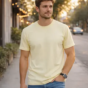 Men’s T-Shirt, 100% Cotton Tee, 180G Cotton Shirt, Short Sleeve, Crew Neck, Basic Tee, Soft Casual Top, Plain T Shirt, Everyday Wear