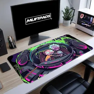 Mouse Pad Rick And Morty Desk Mat Computer Accessory Gift For Gamers Office Decor Desk Setup