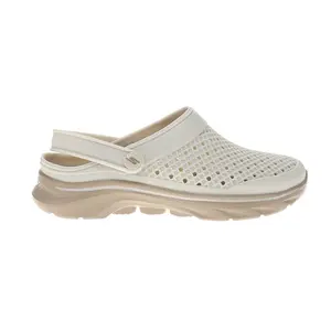 Skechers Womens Foamies Go Walk 7 Joyous Perforated Slingback Clogs Casual - Off White