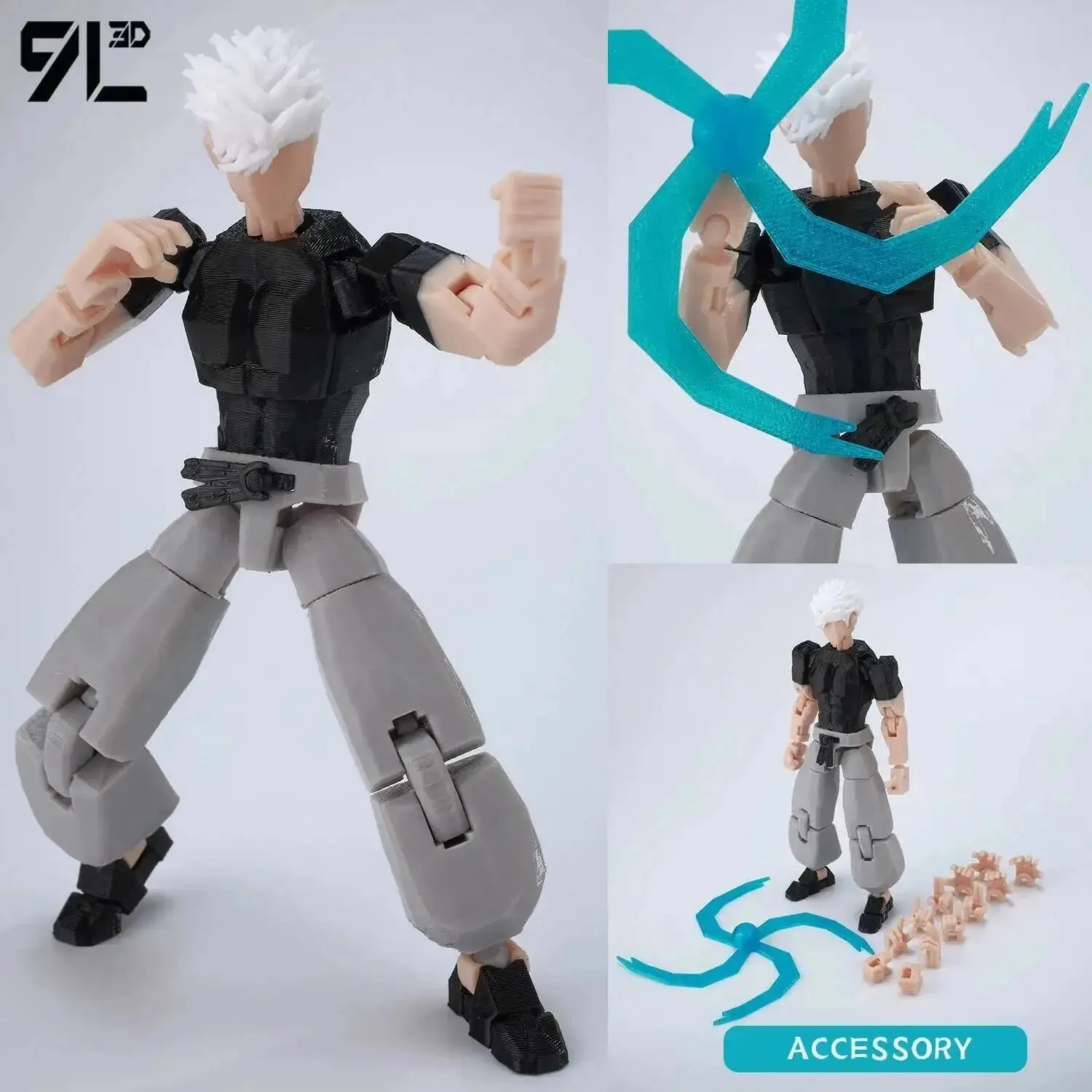 9L3D multi-jointed movable model figure desktop display model figure