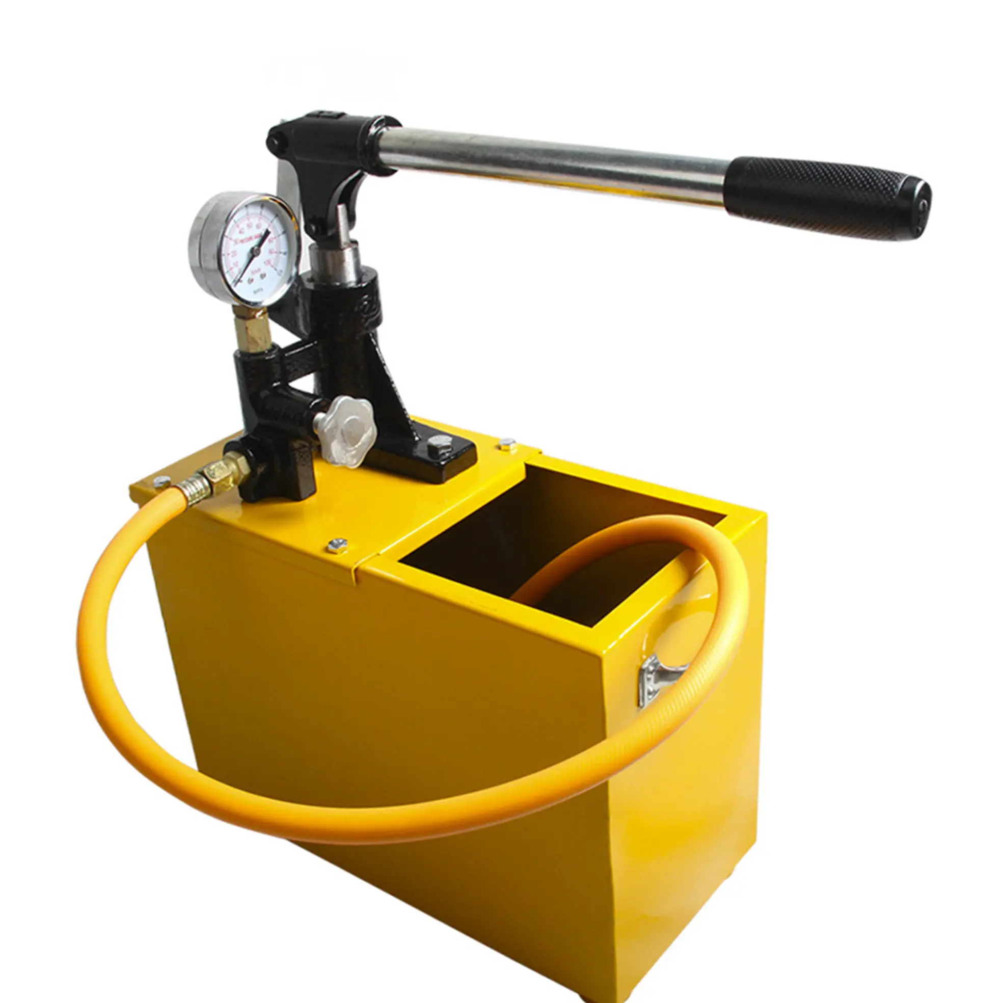 SY-6.3G Handheld High-Pressure Manual Hydrostatic Test Pump - Single Acting Hydraulic High Pressure Pump with Ergonomic Hand-Operated Design, Portable Size for Long-Term Daily Use, Accurate Test Results (Water Pipe Leakage Inspection)
