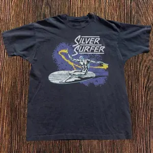 Gildan Men's and Women's T-shirt, Silver Surfer Blue And Black Graphic Tee, Movie Shirt, Unisex T-shirt, Gift T-shirt, Y2k Unisex Graphic Tees Gothic Grunge Emo Scene Amity Affliction Style Clothes Menswear Womenswear Streetwear