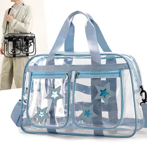 Portable travel bag Large capacity transparent and lightweight swimming bag Crossbody sports fitness bag
