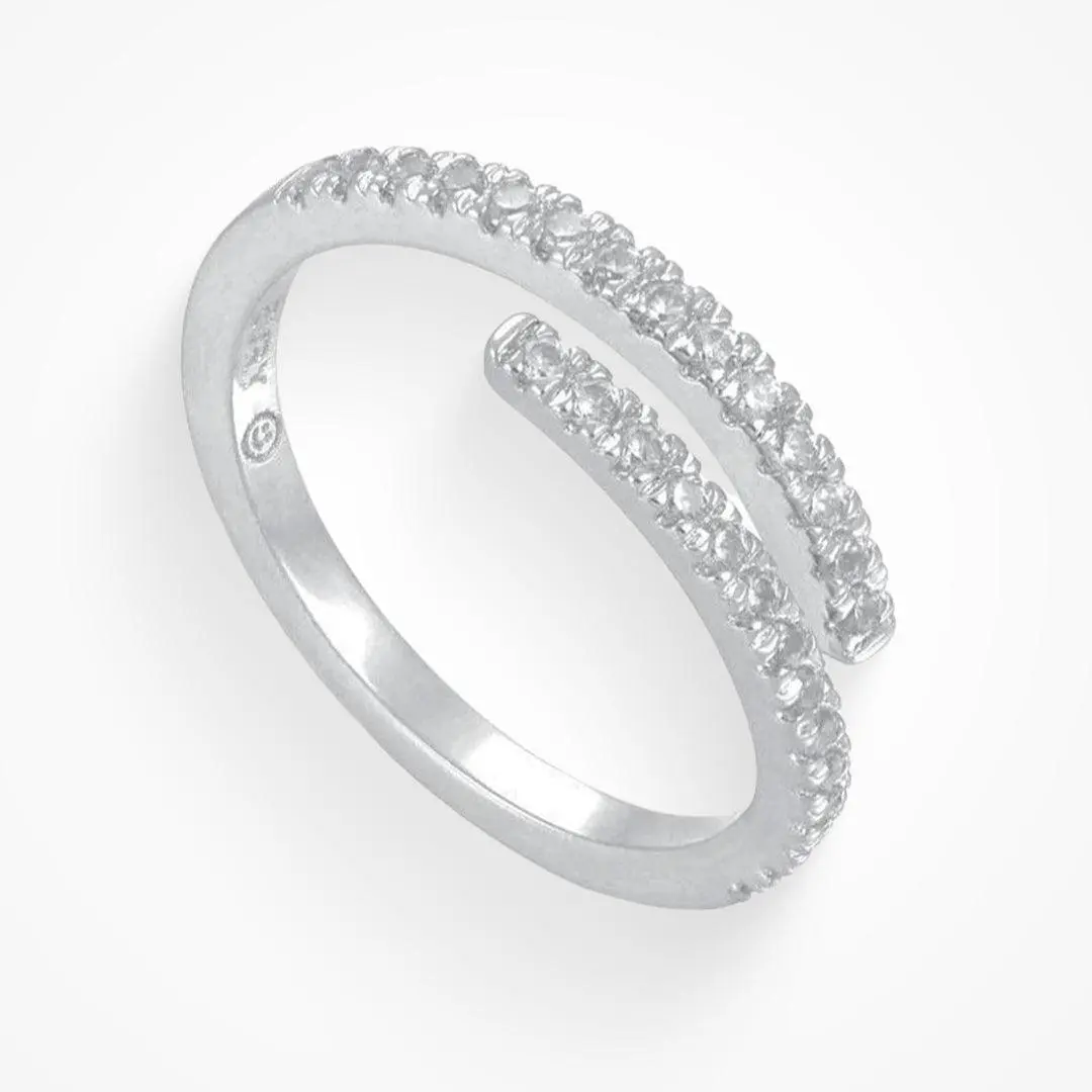 EVRY JEWELS Gold or Silver Plated Women's Hypoallergenic Forever Ring