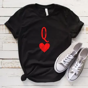 Funny Graphic Tee,Queen Shirt, Queen Of Hearts T-Shirt, For Her Shirt, Gift for Mom, Mom Shirt, Red Queen Shirt, The Queen Of Hearts, Queen Print