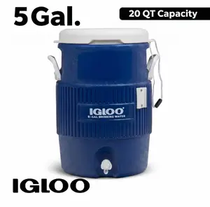 Igloo 5 Gallon Heavy-Duty Beverage Cooler, Blue