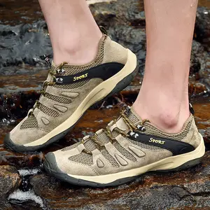 Men's Fashion Durable Outdoor Hiking Shoes, Trekking Camping Shoes, New Style Outdoor Sporty Sneakers, Comfortable Lightweight Mid-Height Casual Footwear