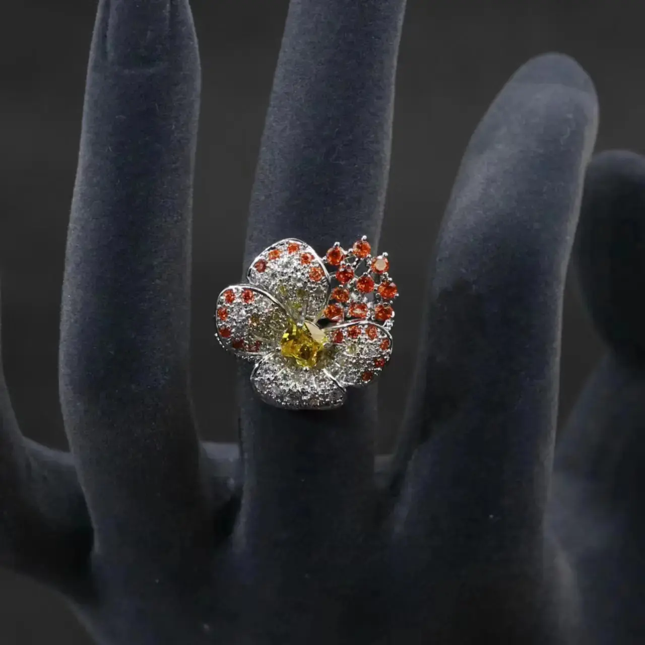 Red ring on a white background