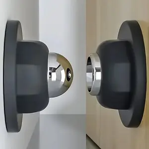 Magnetic Door Stopper Kit, Durable Silicone Door Stopper, Easy To Install Door Hardware for Wall & Floor Mounting