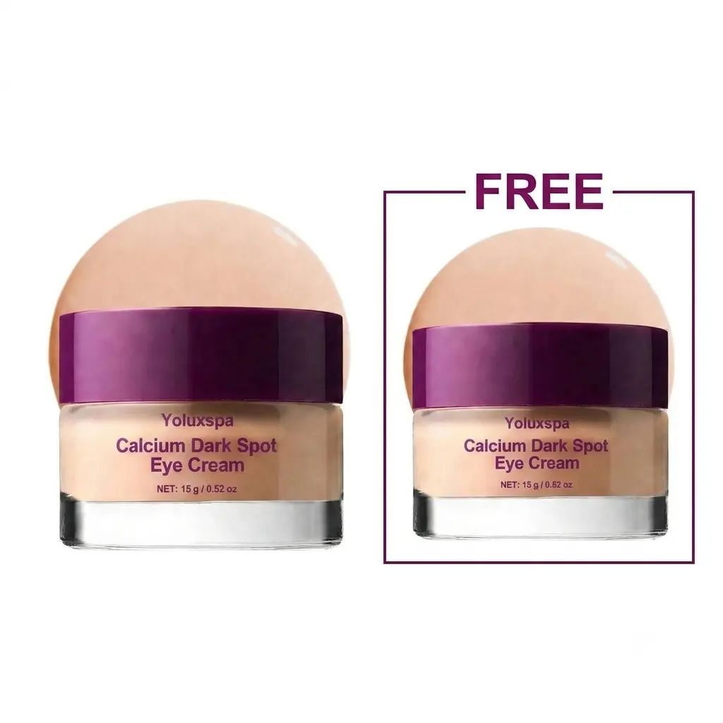【Buy 1 Get 1 Free】Calcium Dark Spot Eye Cream - Niacinamide & Calcium Gluconate Eye Cream for Dark Circles, Under Eye Bags & Sagging