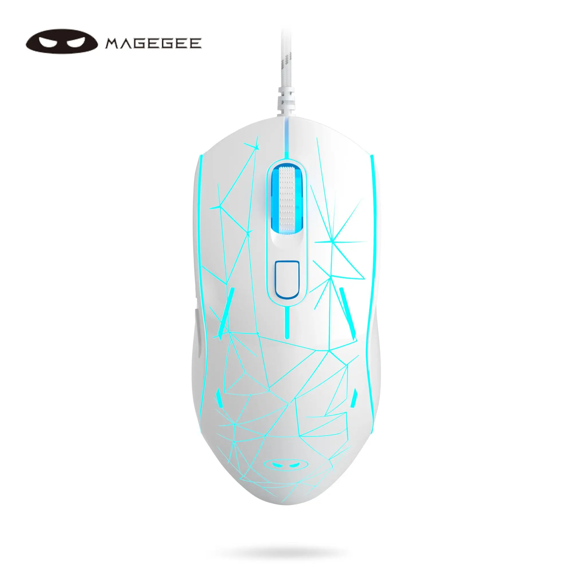 MageGee G6 Wired Gaming Mouse, USB Optical Mouse with 7 Colors Breathing LED Backlit, Ergonomic 6 Adjustable DPI Levels from 600 to 3200 for Laptop PC
