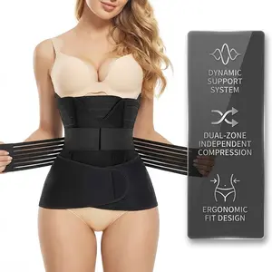 Postpartum Belly Band Set, Maternity Abdominal Wrap, Cesarean Section Universal Chloroprene Rubber Shapewear, Waist Trainer, Sports Fitness Sweatshirt